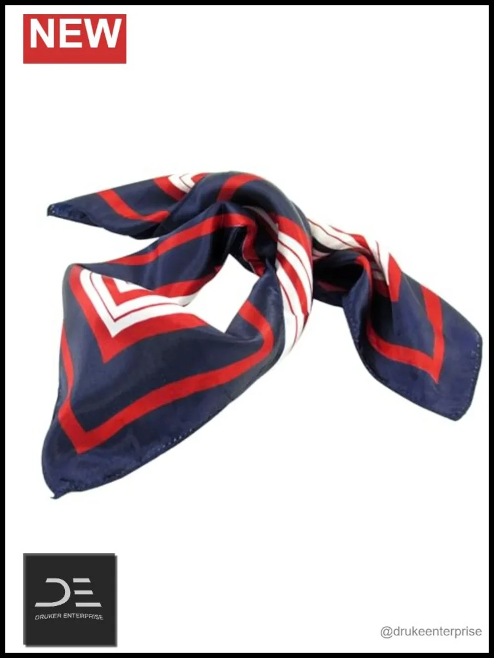 Polyester Square Scarf - Fashion Wrap for Neck, Head, or Bag
